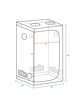Mars Hydro grow šator 120x120x200cm
