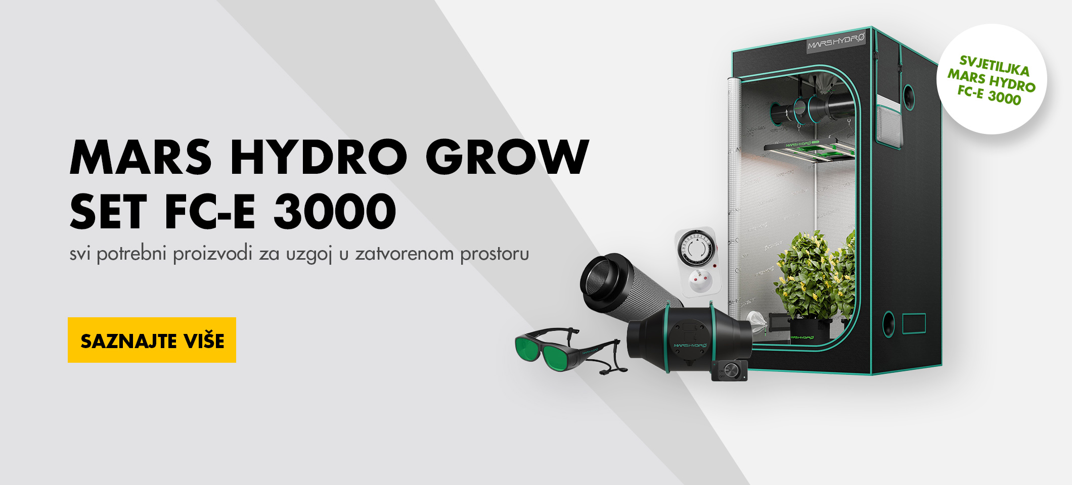 Kompletna oprema Mars Hydro Grow set FC-E 3000